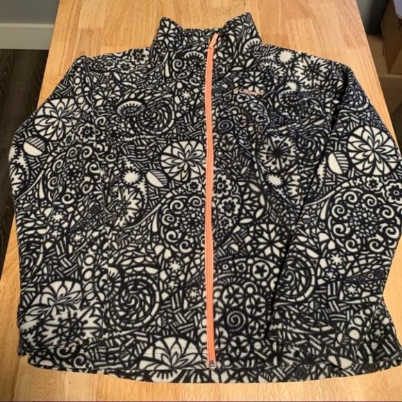 Other - Girls Printed Columbia Zip Up Jacket Size Large